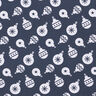 Jersey de coton Boules de sapin de Noël – bleu nuit,  thumbnail number 1