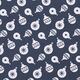 Jersey de coton Boules de sapin de Noël – bleu nuit,  thumbnail number 1