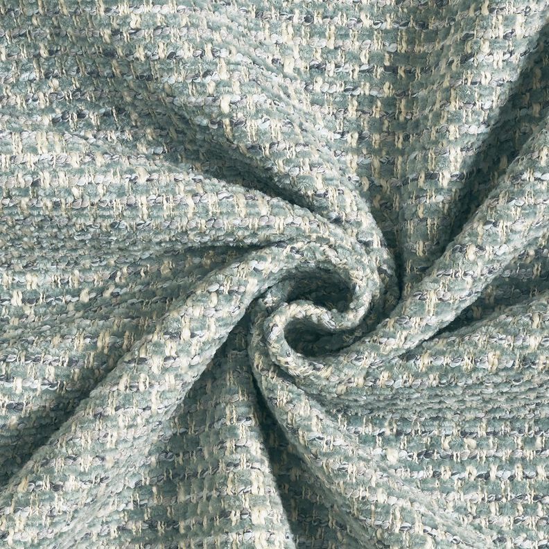 Tissu de revêtement tissu aspect bouclé coloré – roseau/crème, image number 1