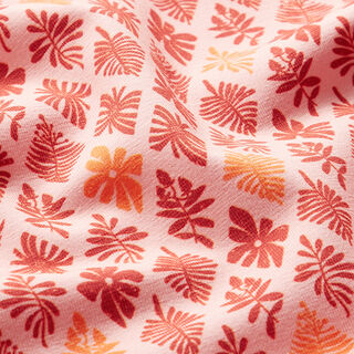 GOTS Jersey coton Quadrilobe | Tula – rose/terre cuite, 