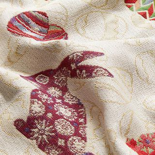 Jacquard Gobelin Lapins de Pâques colorés, 
