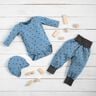 Jersey coton petites pommes – bleu jean,  thumbnail number 5