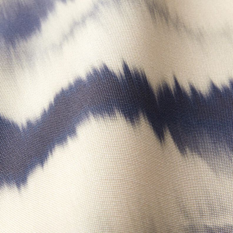 Tissu d’extérieur Canvas batik – sable/bleu nuit, image number 3