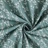 Popeline coton Vrilles de feuilles – sapin bleu,  thumbnail number 3
