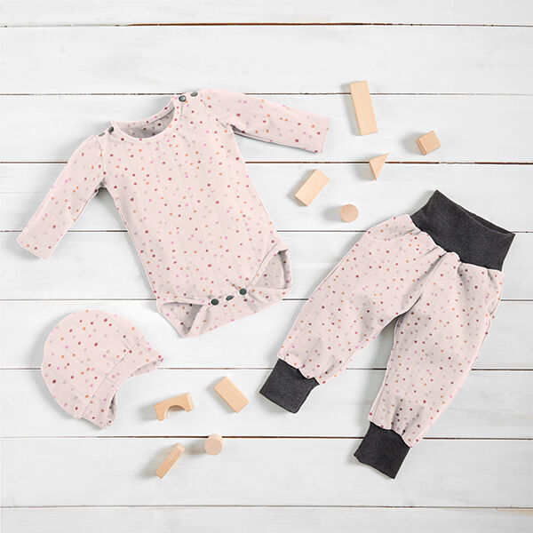 Jersey double couche Points – rosé – Échantillon, image number 7