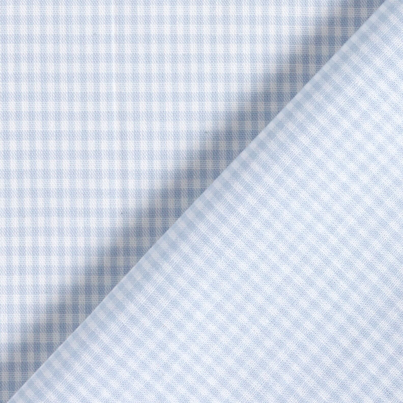 Tissu en coton Vichy à carreaux 0,2 cm – jean bleu clair/blanc,  image number 4