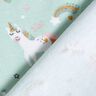 Jersey coton Licorne et arc en ciel – bleu glacier,  thumbnail number 4