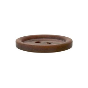 Bouton plastique 2 trous Basic - marron, 