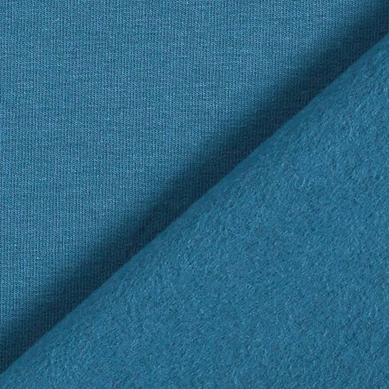 Molleton coton léger uni – pétrole légère,  image number 5