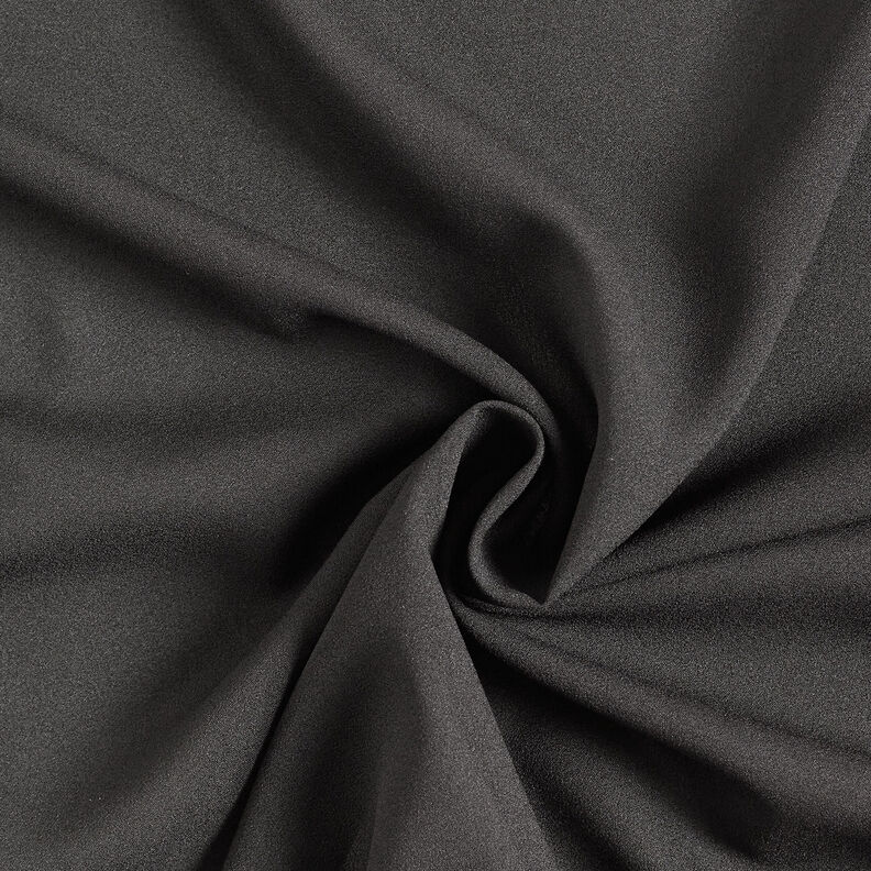 Crêpe Georgette – noir,  image number 1