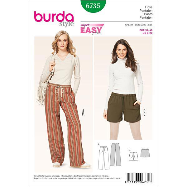 Pantalon, Burda 6735,  image number 1