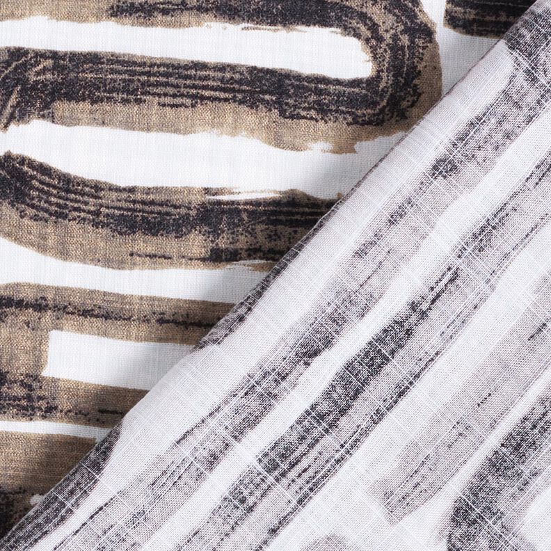 Coton et viscose mélangé Lignes sinueuses – blanc,  image number 4