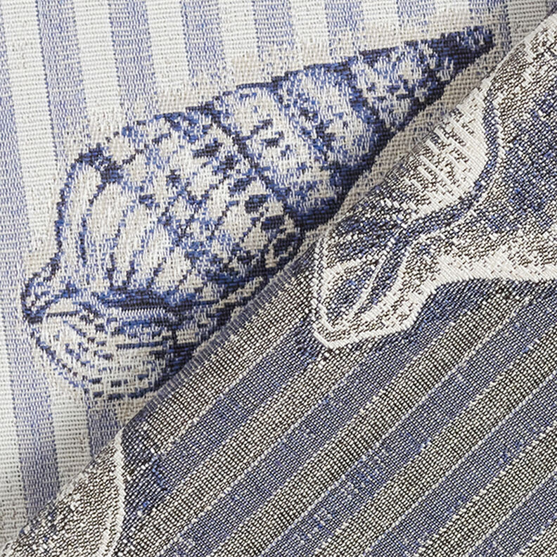 Tissu de décoration Gobelin moules – bleu,  image number 4
