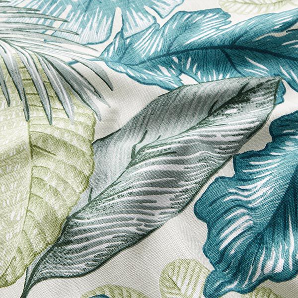 Tissu de décoration Semi-panama jungle – pétrole légère, image number 2