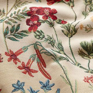 Tissu de décoration Gobelin prairie fleurie – anémone, 