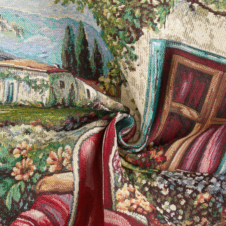 panneau décoratif Gobelin Vespa – carmin/beige clair,  image number 3