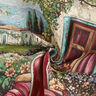panneau décoratif Gobelin Vespa – carmin/beige clair,  thumbnail number 3