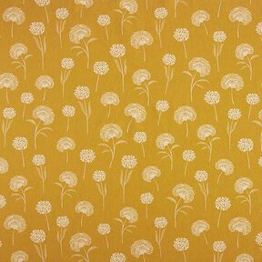 Tissu de décoration Semi-panama pissenlit – nature/jaune curry, 