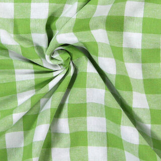 Tissu en coton Vichy - 1,7 cm – vert pomme, 