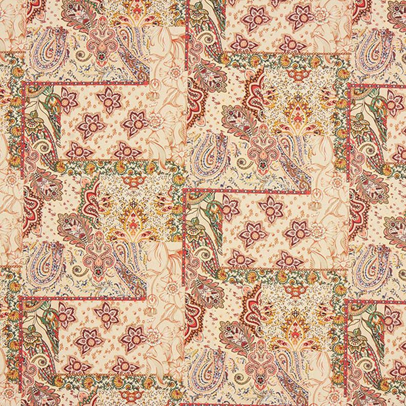 Tissu de décoration Semi-panama Cachemire rétro – beige,  image number 1
