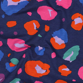 GOTS Jersey coton Animal | Nerida Hansen – bleu marine/orange, 