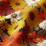 Tissu viscose Fleurs d’été – jaune soleil/noir,  thumbnail number 2