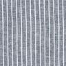 Mélange lin coton Larges rayures – bleu nuit/blanc,  thumbnail number 1