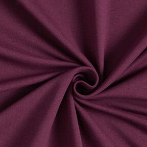 GOTS French Terry Sweat d’été | Tula – aubergine, 