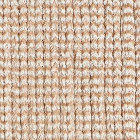 Fausse fourrure, aspect grosses mailles – beige, 