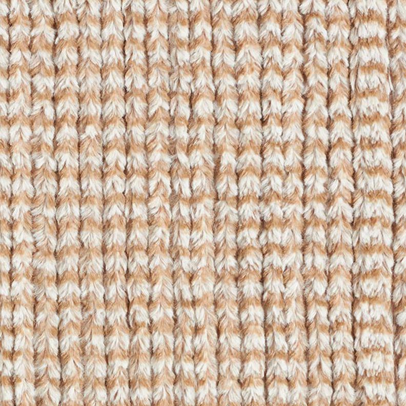 Fausse fourrure, aspect grosses mailles – beige,  image number 1