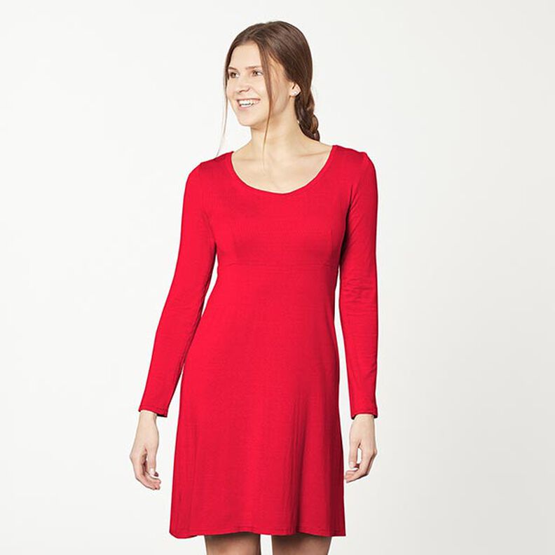 Jersey coton Medium uni – rouge,  image number 6