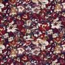 Jersey viscose fleurs expressives – bleu marine/lilas rouge,  thumbnail number 1