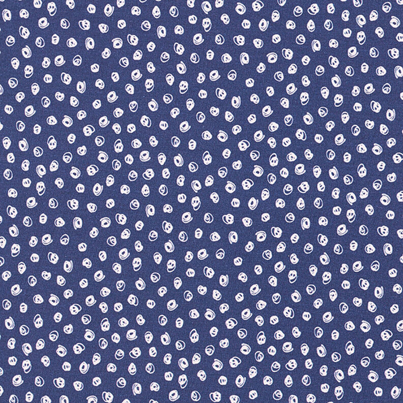 Jersey de coton Petits cercles – indigo,  image number 1