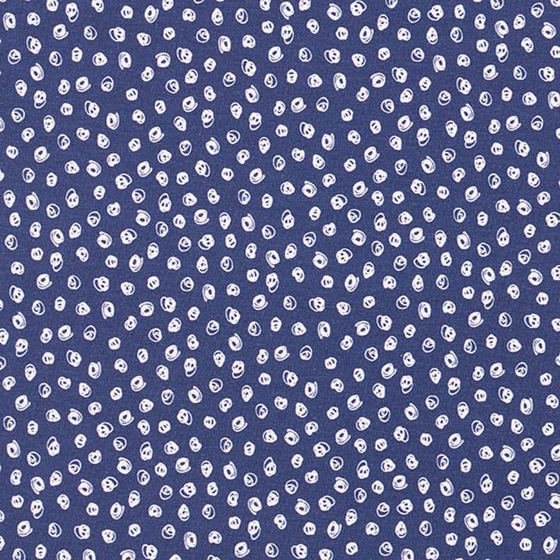 Jersey de coton Petits cercles – indigo, image number 1