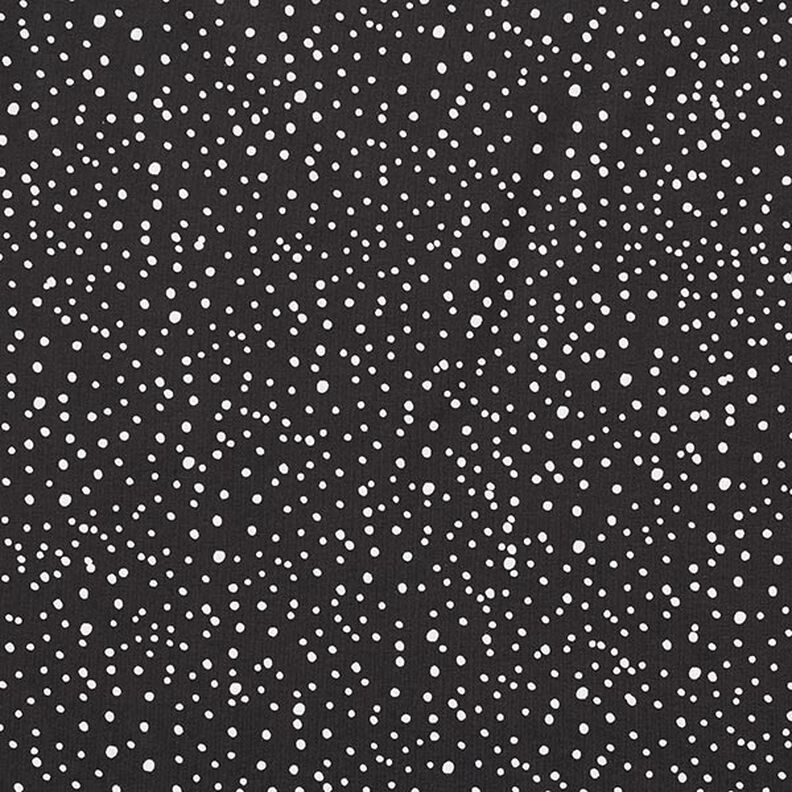Jersey de coton Pois irréguliers – noir, image number 1