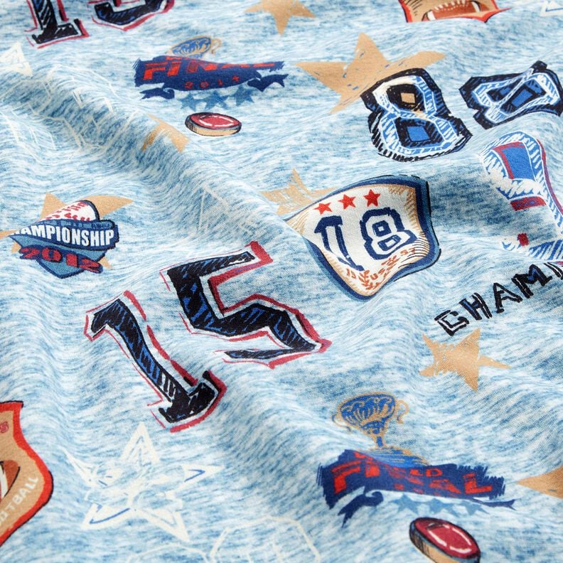 Polaire alpin Veste collage – bleu clair/gris,  image number 2
