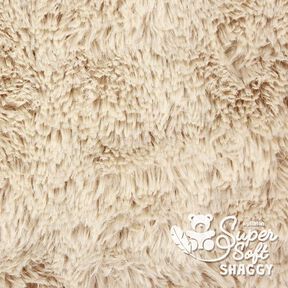 Peluche à poils longs SHAGGY [1 M X 0,75 M | Flor: 20 MM] - beige clair | Kullaloo, 