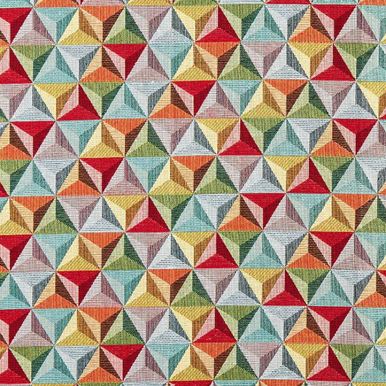Tissu de décoration Gobelin Prisme – carmin/bleu clair,  image number 1