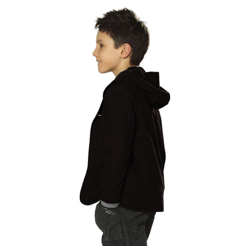 French Terry léger uni – noir,  image number 10