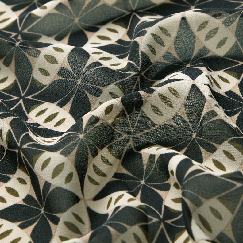 Chiffon cercles et losanges – noir/écru,  image number 2