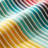 Tissu d’extérieur Canvas Rayures rétro – jaune/turquoise,  thumbnail number 3