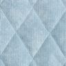 Tissu matelassé Velours côtelé à losanges avec envers fourrure – bleu clair,  thumbnail number 1