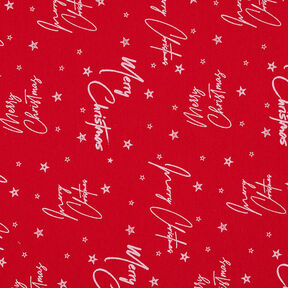 Tissu de décoration Canvas Vœux de Noël – rouge/blanc, 