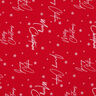 Tissu de décoration Canvas Vœux de Noël – rouge/blanc,  thumbnail number 1