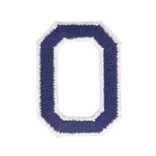 Application lettre O [ Hauteur : 4,6 cm ] – bleu marine, 