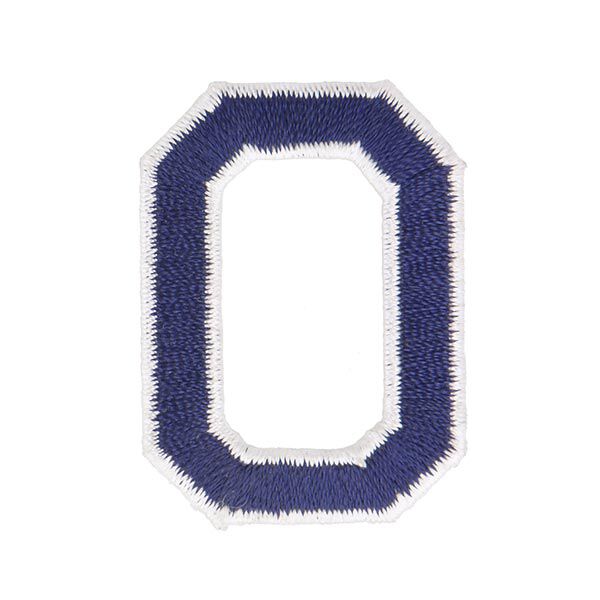 Application lettre O [ Hauteur : 4,6 cm ] – bleu marine,  image number 1