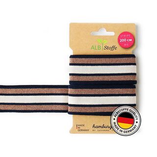 Rubans jacquard Bio STRIPE ME GLAM [200 CM | 3,5 CM] | Albstoffe, 