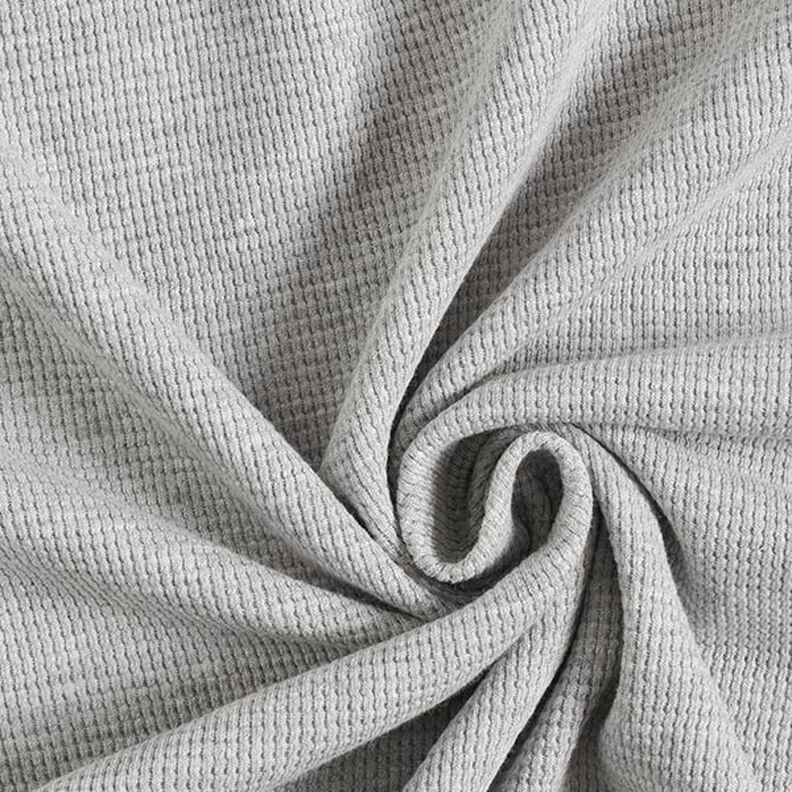 Mini Jersey de coton gaufré uni – gris clair, image number 1