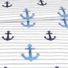 Jersey coton Patchs d’ancrage | Glitzerpüppi – blanc/argent,  thumbnail number 2
