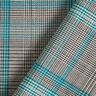 Mélange viscose Prince de Galles – turquoise/noir,  thumbnail number 4